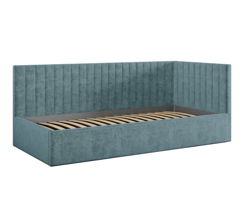 Тахта с подъемным механизмом Эйми 90х200, бирюзовый шенилл