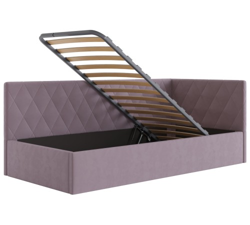 Тахта с подъемным механизмом Алекс 120х200, кремовый велюр + Матрас Optima SХ 22 120х200