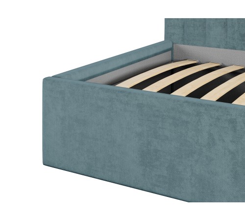 Тахта с подъемным механизмом Эйми 90х200, бирюзовый шенилл