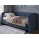 Тахта с ПМ Нели 90х190, синий микрошенилл