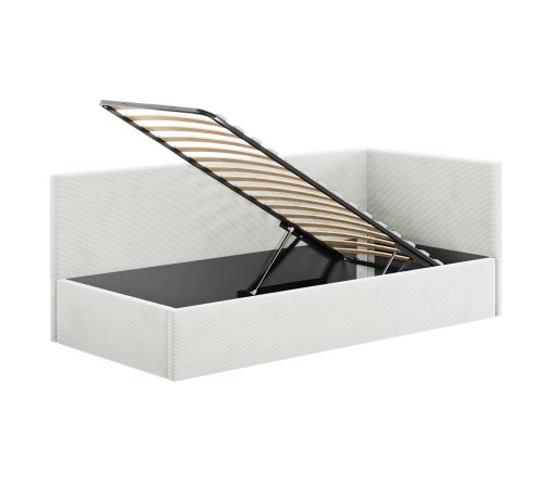 Тахта с подъемным механизмом Риана 90х200, молочный велюр