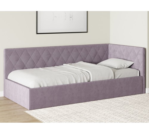 Тахта с подъемным механизмом Алекс 120х200, кремовый велюр + Матрас Optima SХ 22 120х200