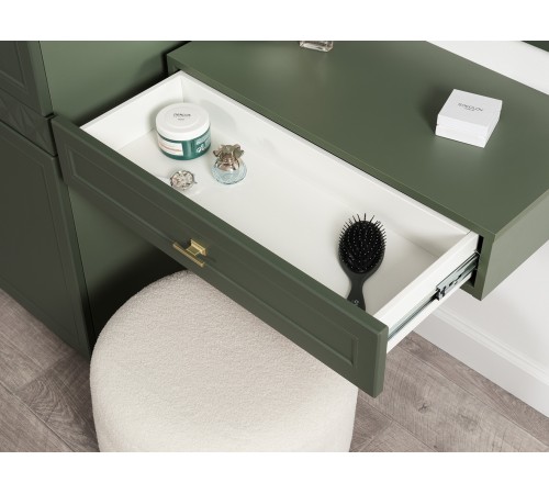 Стол-консоль Марион 12.318, дымчатый Зеленый/олива шагрень