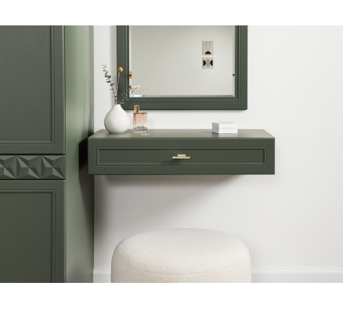 Стол-консоль Марион 12.318, дымчатый Зеленый/олива шагрень