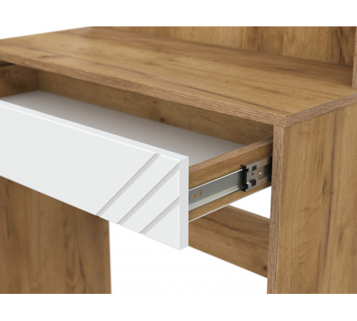 Стол туалетный Кайло, дуб золотой/белый матовый