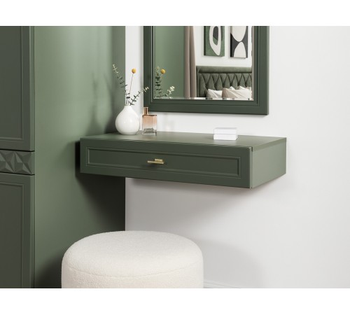 Стол-консоль Марион 12.318, дымчатый Зеленый/олива шагрень