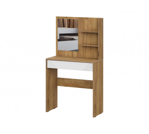 Стол туалетный Кайло, дуб золотой/белый матовый