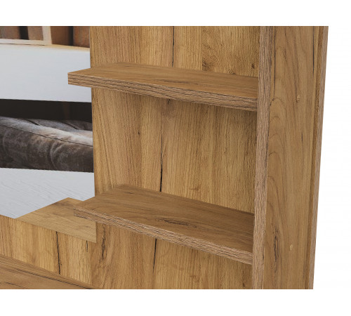 Стол туалетный Кайло, дуб золотой/белый матовый