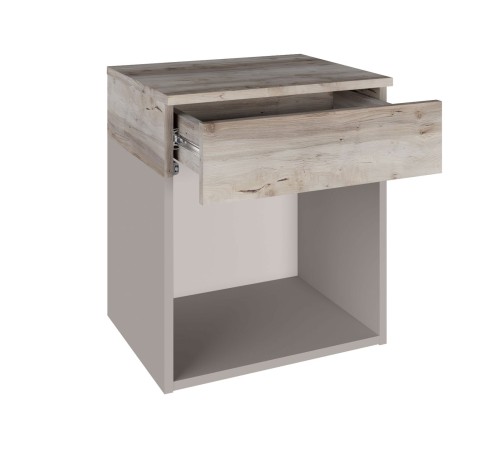 Тумба Осака 1 ящ с нишей ПМ-441.02, велюр/клен каньон крупнолистный