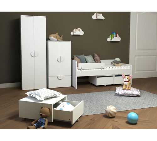 Тумба выкатная Пикси, робкий подснежник