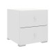 Тумба Абрис 2 ящ 332.03, белый глянец/белый