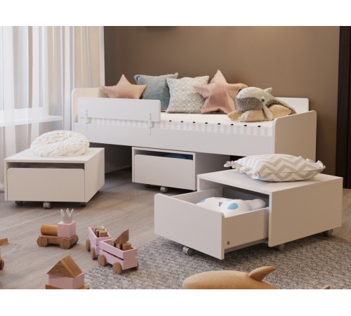 Тумба выкатная Пикси, робкий подснежник