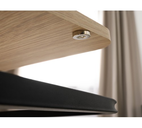 Стол журнальный Марвэл, черный/плэйн/мосс