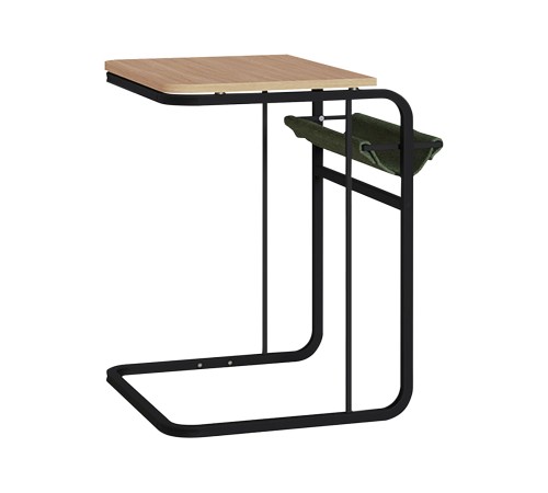 Стол журнальный Марвэл, черный/плэйн/мосс