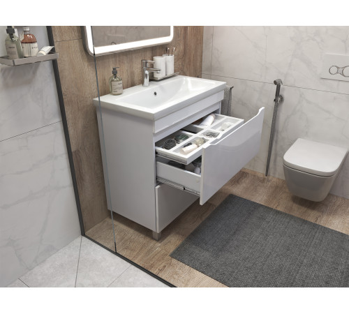 Тумба под раковину Грани 600-0-2 (Комо), белый
