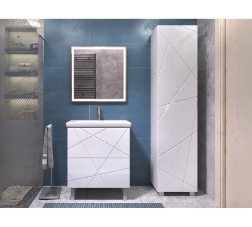 Тумба под раковину Геометрия 600-0-2 (Комо), бетон