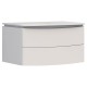 Тумба под раковину Луна 800-0-2 со столешницей навесная, белый
