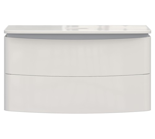 Тумба под раковину Луна 800-0-2 со столешницей навесная, белый