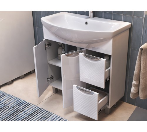 Тумба под раковину Каллао 800-2-2 с раковиной (Балтика)