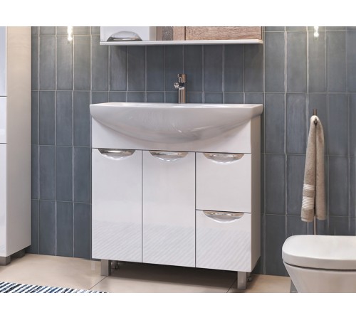 Тумба под раковину Каллао 800-2-2 с раковиной (Балтика)