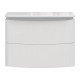 Тумба под раковину Луна 600-0-2 со столешницей навесная, белый