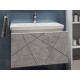 Тумба под раковину Геометрия 800-0-1 (Комо) навесная, бетон