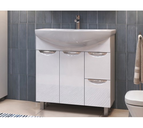 Тумба под раковину Каллао 800-2-2 с раковиной (Балтика)