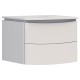 Тумба под раковину Луна 600-0-2 со столешницей навесная, белый
