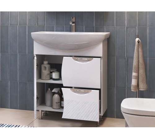 Тумба под раковину Каллао 700-1-2 с раковиной (Балтика)