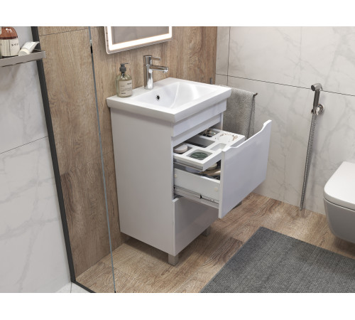 Тумба под раковину Грани 600-0-2 (Комо), белый