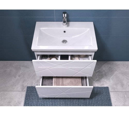 Тумба под раковину Геометрия 600-0-2 (Комо), бетон