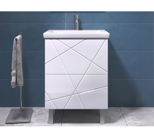 Тумба под раковину Геометрия 600-0-2 (Комо), бетон