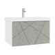 Тумба под раковину Геометрия 800-0-1 (Комо) навесная, бетон
