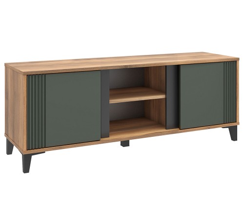 ТВ-тумба Богемия 463.04, дуб барокко/зеленый ТВ-тумба Богемия 463.04, дуб барокко/зеленый