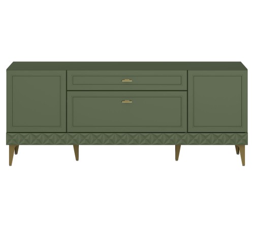 ТВ-тумба Марион 16.167, дымчатый зеленый/олива шагрень