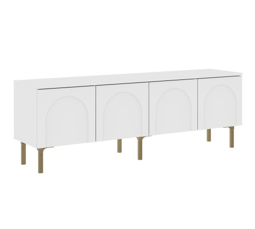 ТВ-тумба Ванесса, белый/золото