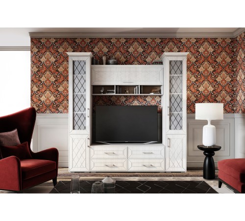 ТВ-тумба Британика, дуб атланта/дуб брашированный