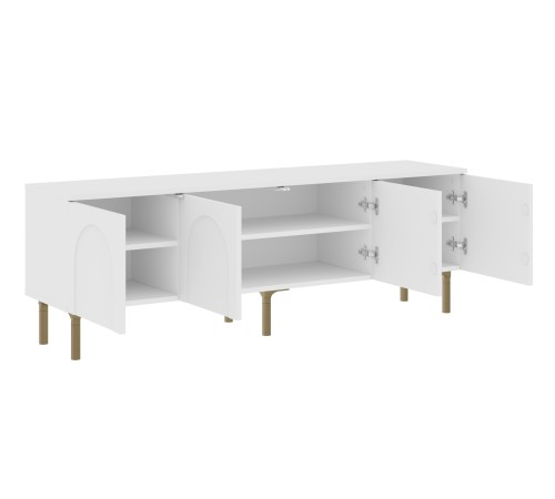 ТВ-тумба Ванесса, белый/золото