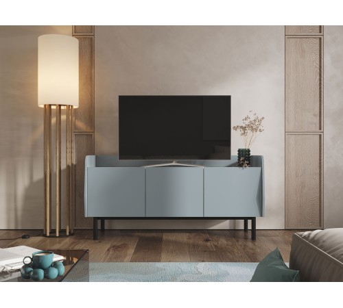 ТВ-Тумба Бруно 3 дв, дасти Грин