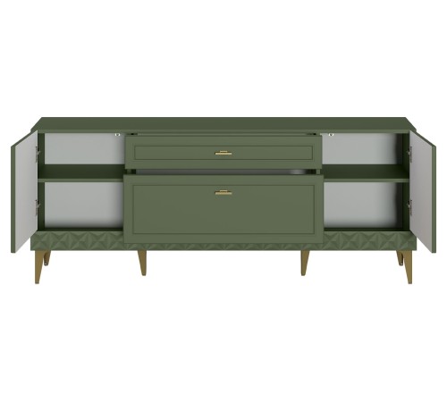 ТВ-тумба Марион 16.167, дымчатый зеленый/олива шагрень