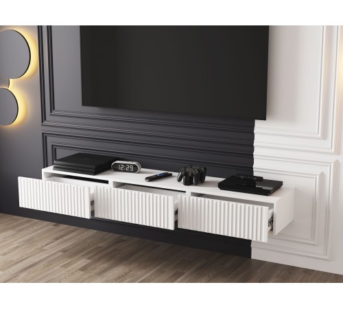ТВ-тумба Сопрано, белый глянцевый ТВ-тумба Сопрано, белый глянцевый