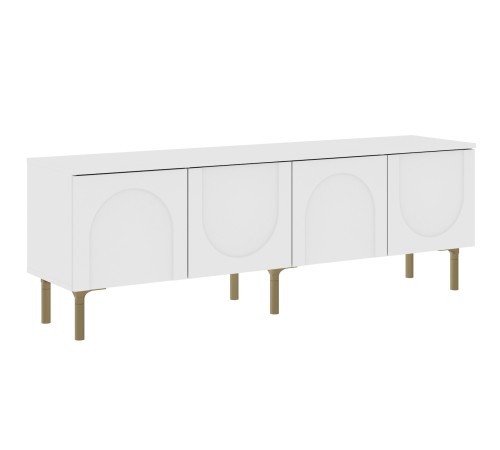 ТВ-тумба Ванесса, белый/золото