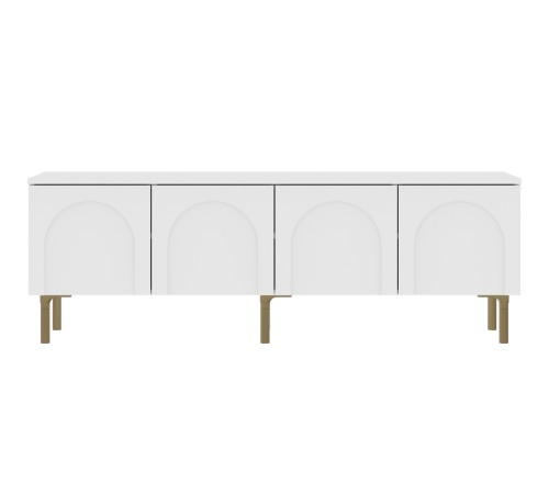 ТВ-тумба Ванесса, белый/золото