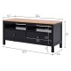 ТВ-тумба Кымор 2 ящ, Черный/Светло-коричневый