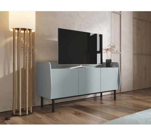 ТВ-Тумба Бруно 3 дв, дасти Грин