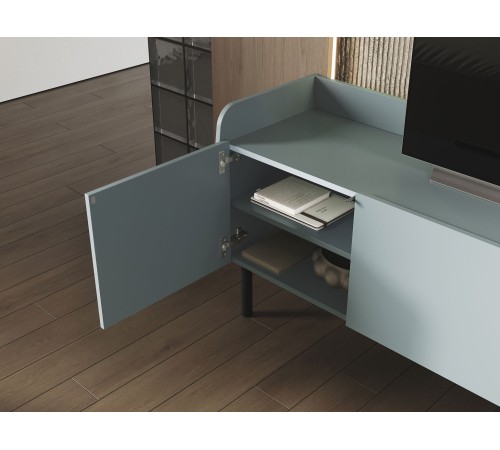 ТВ-Тумба Бруно с нишей, дасти Грин