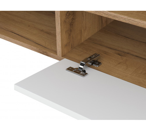 ТВ-тумба Кайло, дуб золотой/белый матовый