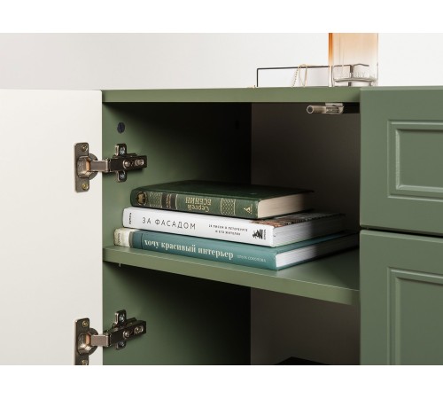 ТВ-тумба Марион 16.167, дымчатый зеленый/олива шагрень