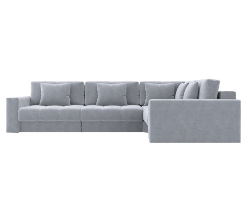 Диван Клермон угловой Макси, серебро