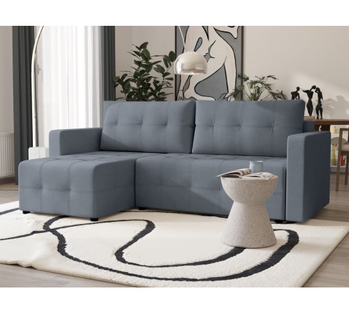 Диван Кантри угловой, серый